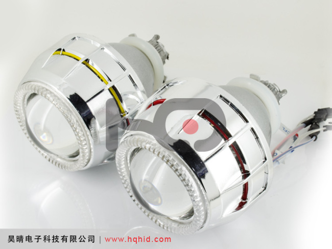 2.8 inch HID Bi-xenon projector lens light with double Angel eyes (2.8HQI)