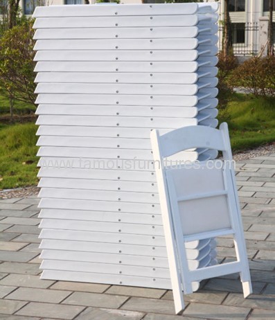 PP foldable tiffany white chairs