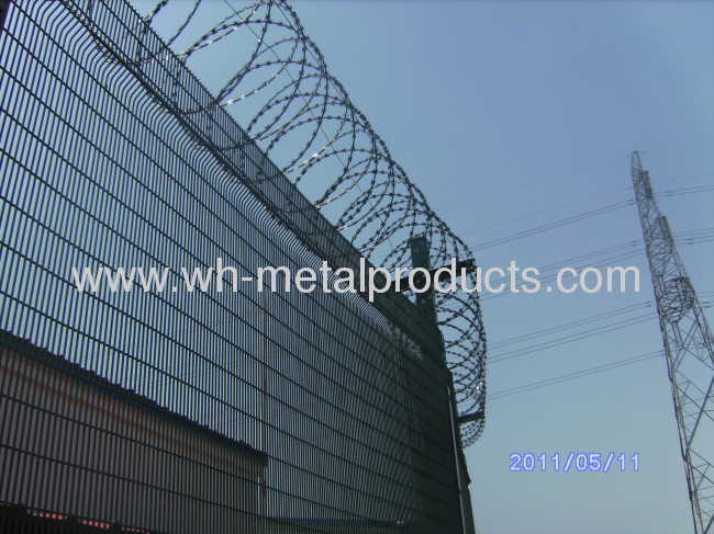 wire mesh barrier for prison fence