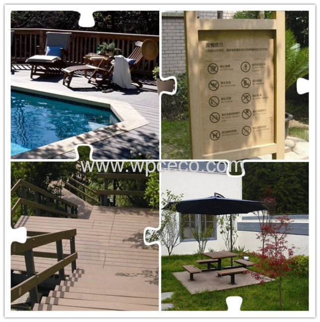 Arched Durable Outdoor WPC Arched Decking