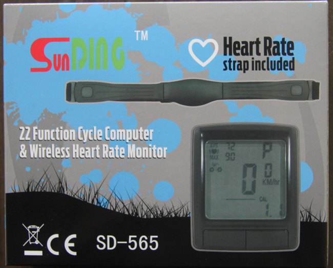 SD-565 Wireless muti-function hear rate bike & bicycle computer speedometer