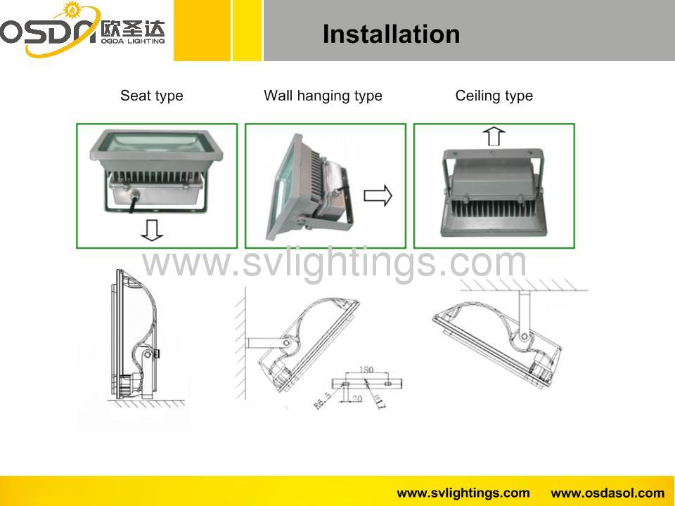 30W led flood light