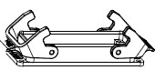 H24B mounting housing Heavy Duty Connector