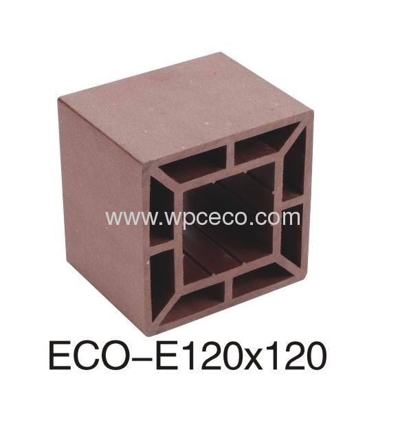 120X120mm Durable Outdoor Wpc Square Column