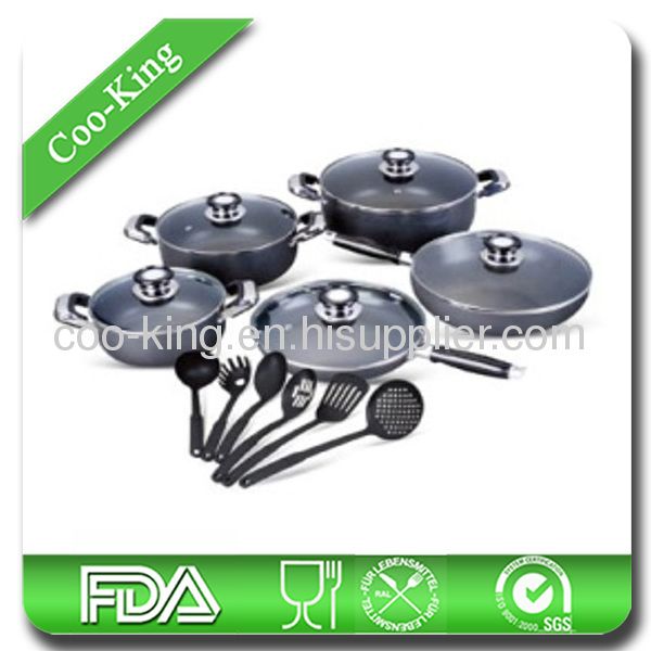 12PCS aluminum press cookware