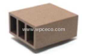 90x45mm composite wpc square Hollow column