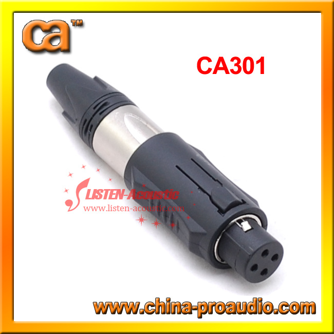 3 Pole Unisex XLR Cable Connector CA301