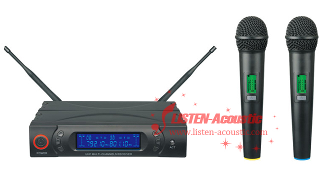 Dual UHF wireless microphone LM-8038