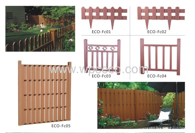 WPC Outdoor garden Fence