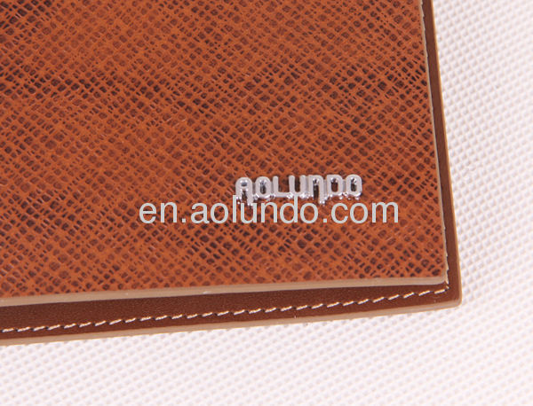 2013 fashion embossed wallet cow leather