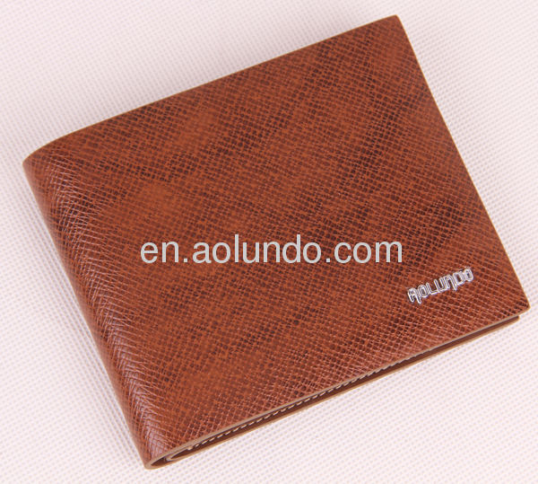 Personalized leather wallets grain cow leather wallet