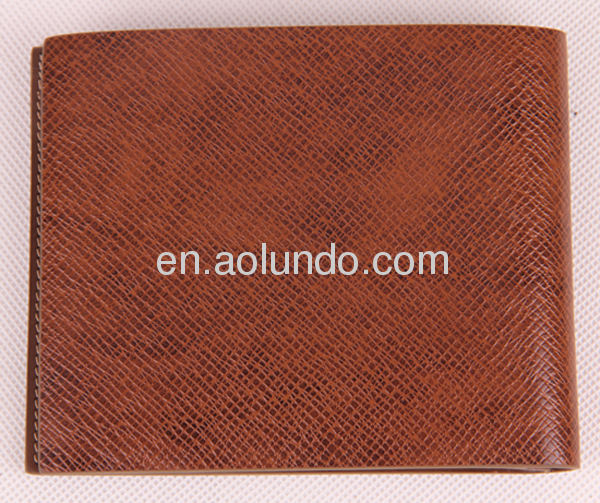 Personalized leather wallets grain cow leather wallet