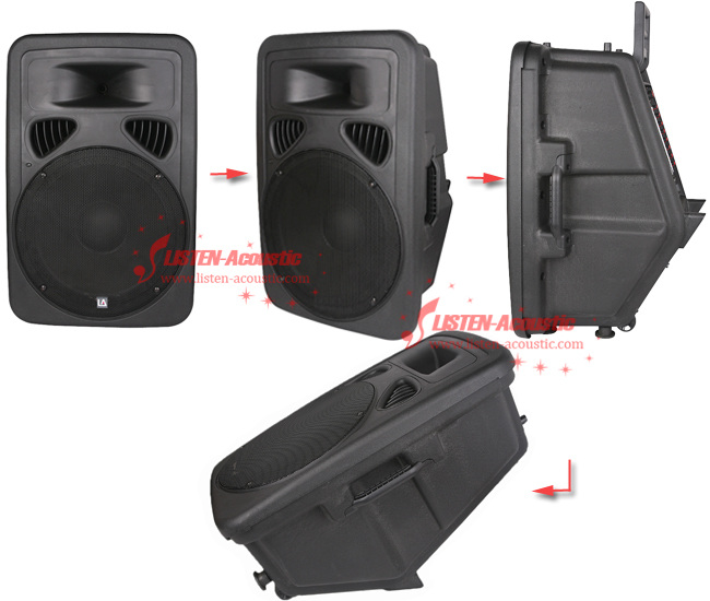 12inch Plastic Portable Cabinet Speaker with Wireless Microphone PJ12AW