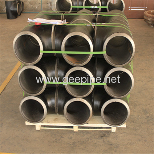 DIN seamless pipe fitting stainless steel straight tee