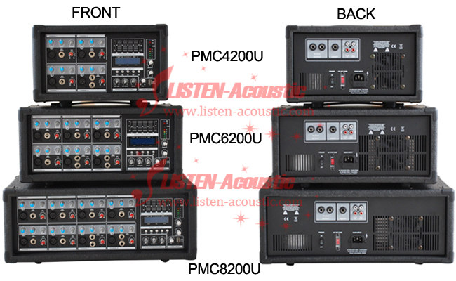 Portable Multifunctional 8 Channels Mixer With USB Input MP3 Player and EQ