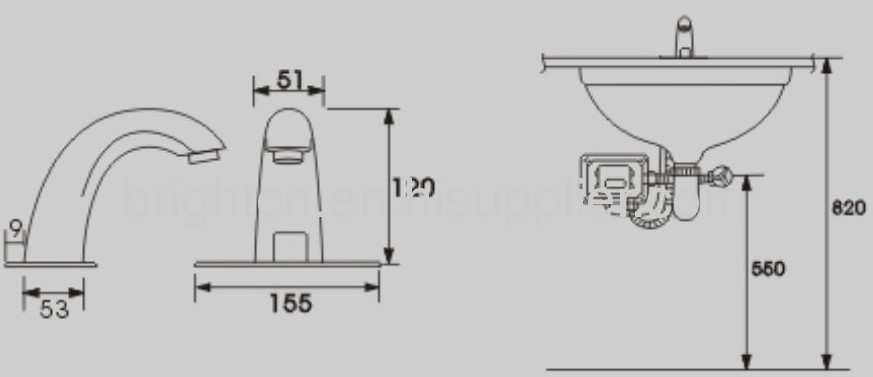 Integrated Automatic Sensor Faucet