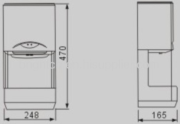 Sensor ABS Plastic Automatic Hand Dryer