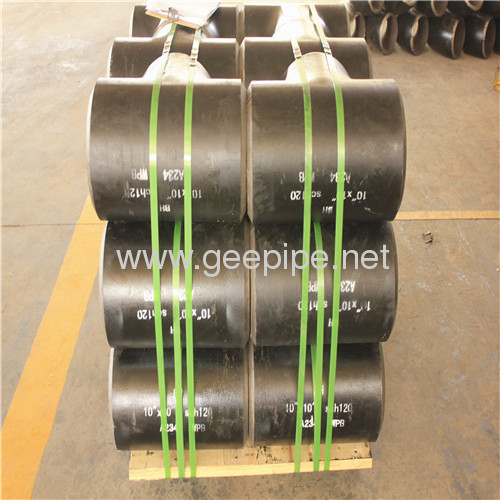 ASME B 16.9 carbon steel butt weld reducing teesDN 450 sch60