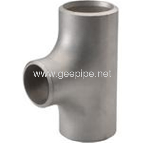 ASME B 16.9 carbon steel butt weld reducing tee DN200*DN100 sch80