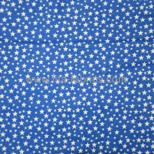 100% cotton printed flannel fabric 