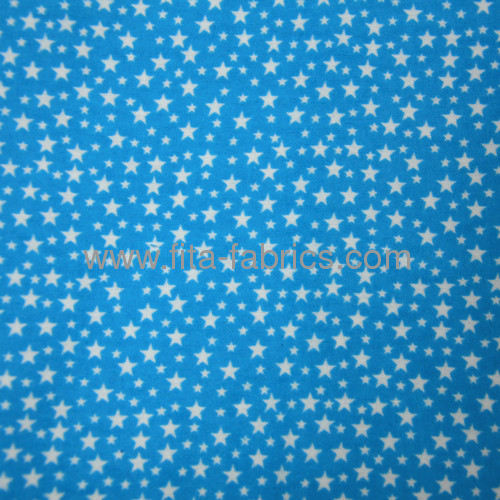 100% cotton printed flannel fabric 