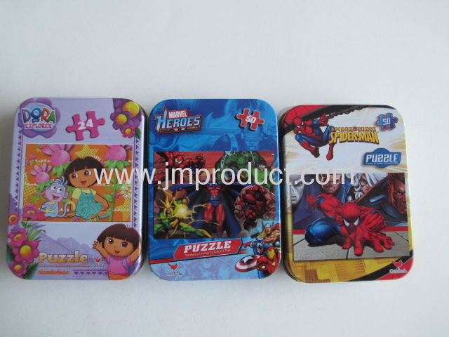 spider-man 48pieces puzzle in corrguated box