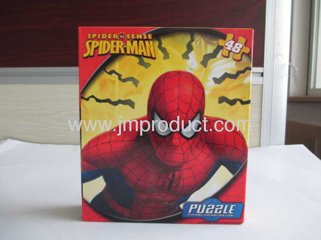 spider-man 48pieces puzzle in corrguated box