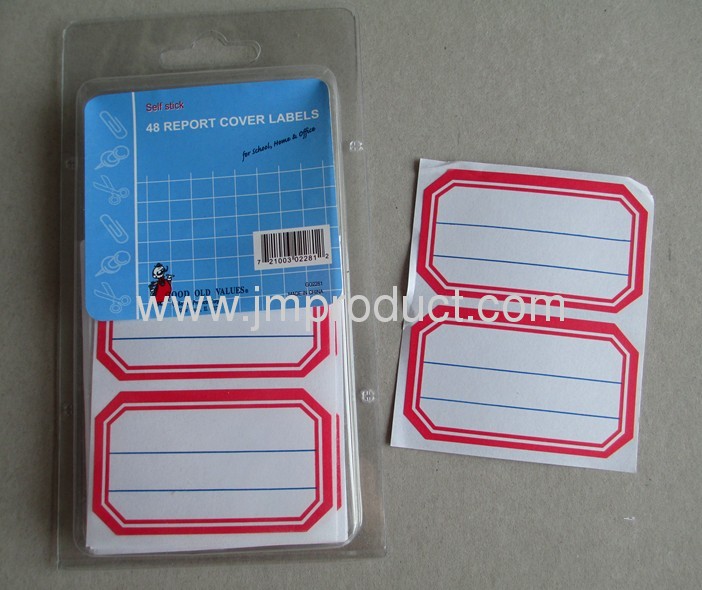 Printed common sticky labels
