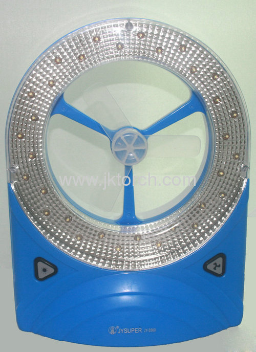 High quality rechargeable LED flashlight fan