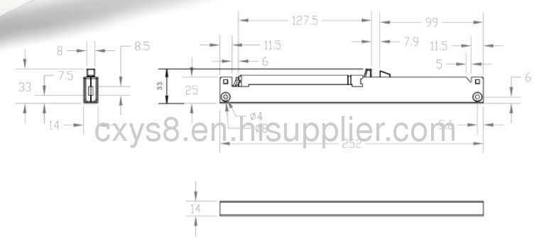 LUXURY SLIDING DOOR SOFT CLOSING DAMPER YDP-0588