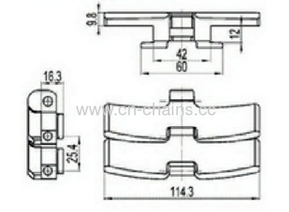 S4090 Flat Top Magnelflex Chains, Table Top Chains