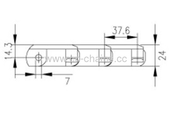 1706-103 type tooth form top chainSee larger image Plastic Tooth Form Table Top Chains