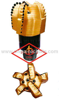 API8 1/2 PDC diamond bit/matrix body and steel body PDC drill bit 