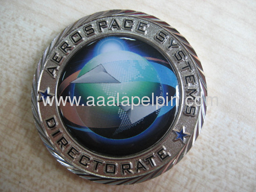 Two differentsides design Soft Enamel Challenge Coin pin 