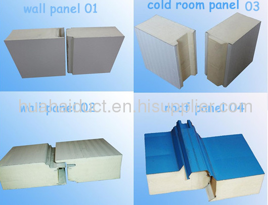 Polyurethane sandwich panel for cold room,pu roof panel and wall panel 