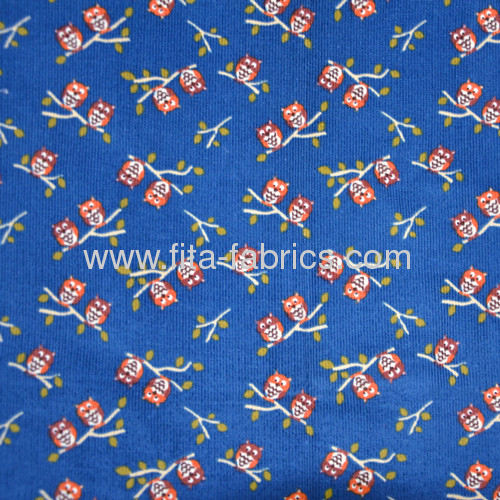 New fashion 100% cotton printed corduroy fabric