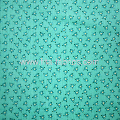 New fashion 100% cotton printed corduroy fabric