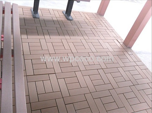 Easy Installation WPC Interlocking Decking Tiles WPC DIY Decking