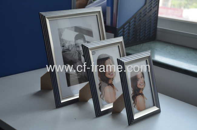 Quality Plastic Photo FramePS Photo Frame, sliver colorPS-006