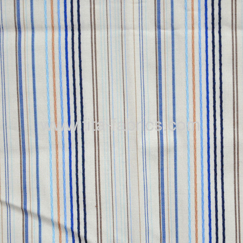 Plain woven shirt fabric with the simple stripe