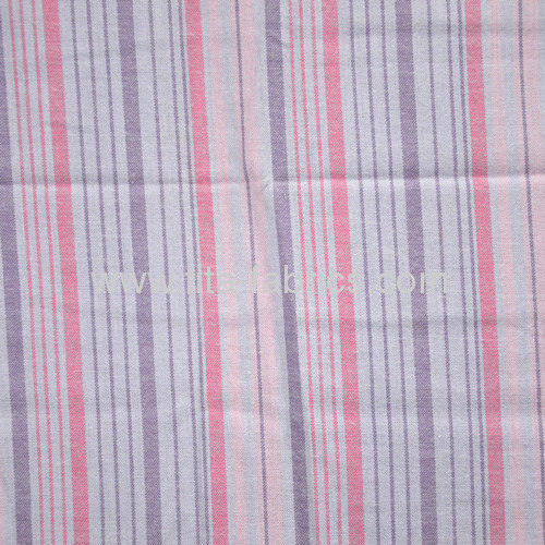 Plain woven shirt fabric with the simple stripe