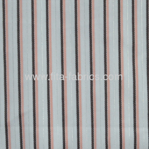 Plain woven shirt fabric with the simple stripe