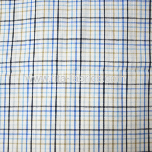 Plain woven shirt fabric with the simple stripe