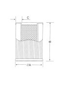 SX Suction Oil Filter Cores