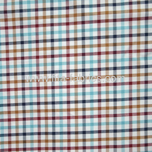 Plain woven shirt fabric with the simple stripe