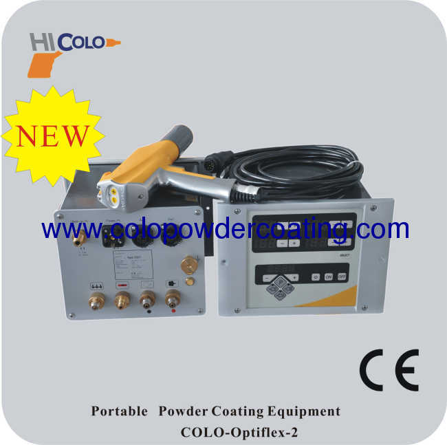 Box Feed two controllers manual powder coating mahine colo-flex-v-2