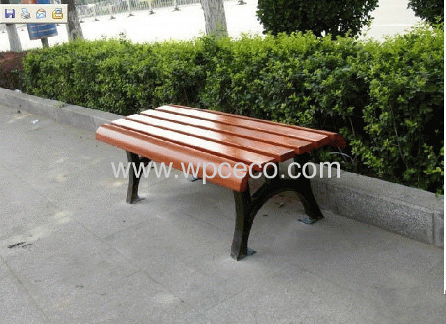  Energy saving and durable ECO extrusion WPC Gardern bench 