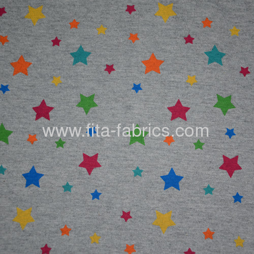 100% cotton printed jersey fabric and dyed fabric 