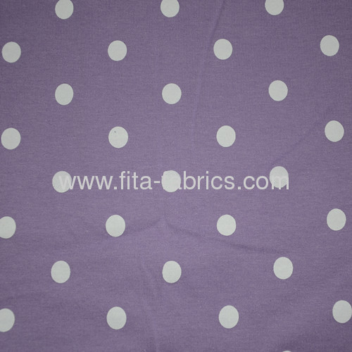 100% cotton printed jersey fabric and dyed fabric 