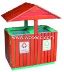 Decorative Outdoor Wpc Garbage Can